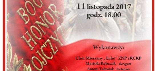 Patriotyczny wieczór w RCKP w Krośnie. 99 lat odzyskania niepodległości (PROGRAM)