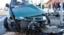 Wypadek na skrzyżowaniu ulic Podkarpackiej i Czajkowskiego w Krośnie
